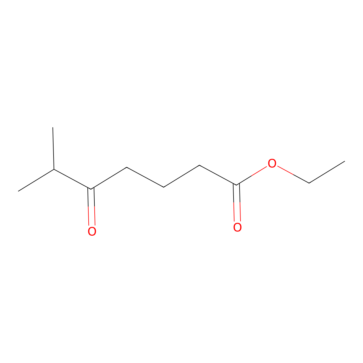 Ethyl 6-methyl-5-oxoheptanoate molecular structure, CAS 24071-98-5