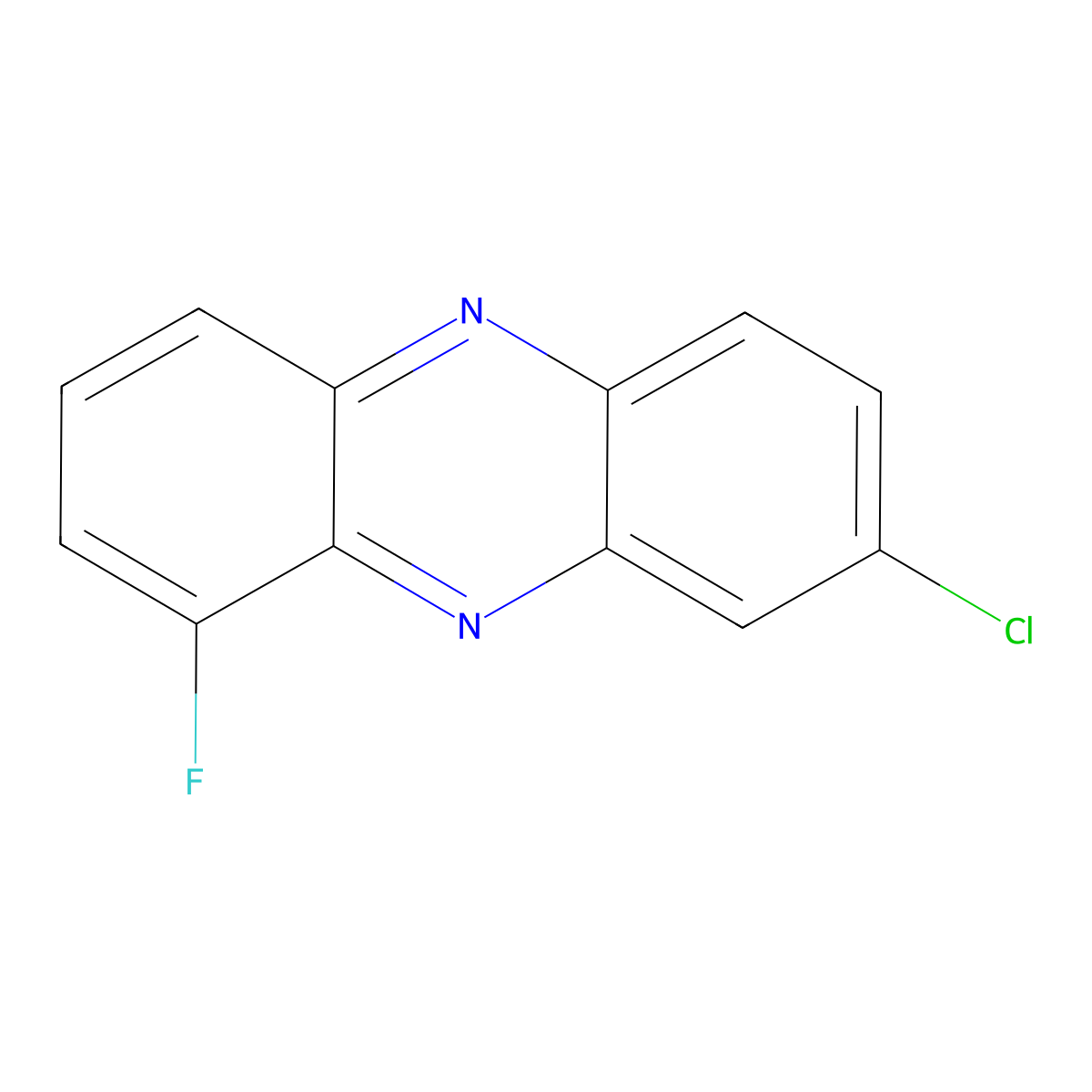 8-Chloro-1-fluorophenazine molecular structure, CAS 2407339-50-6
