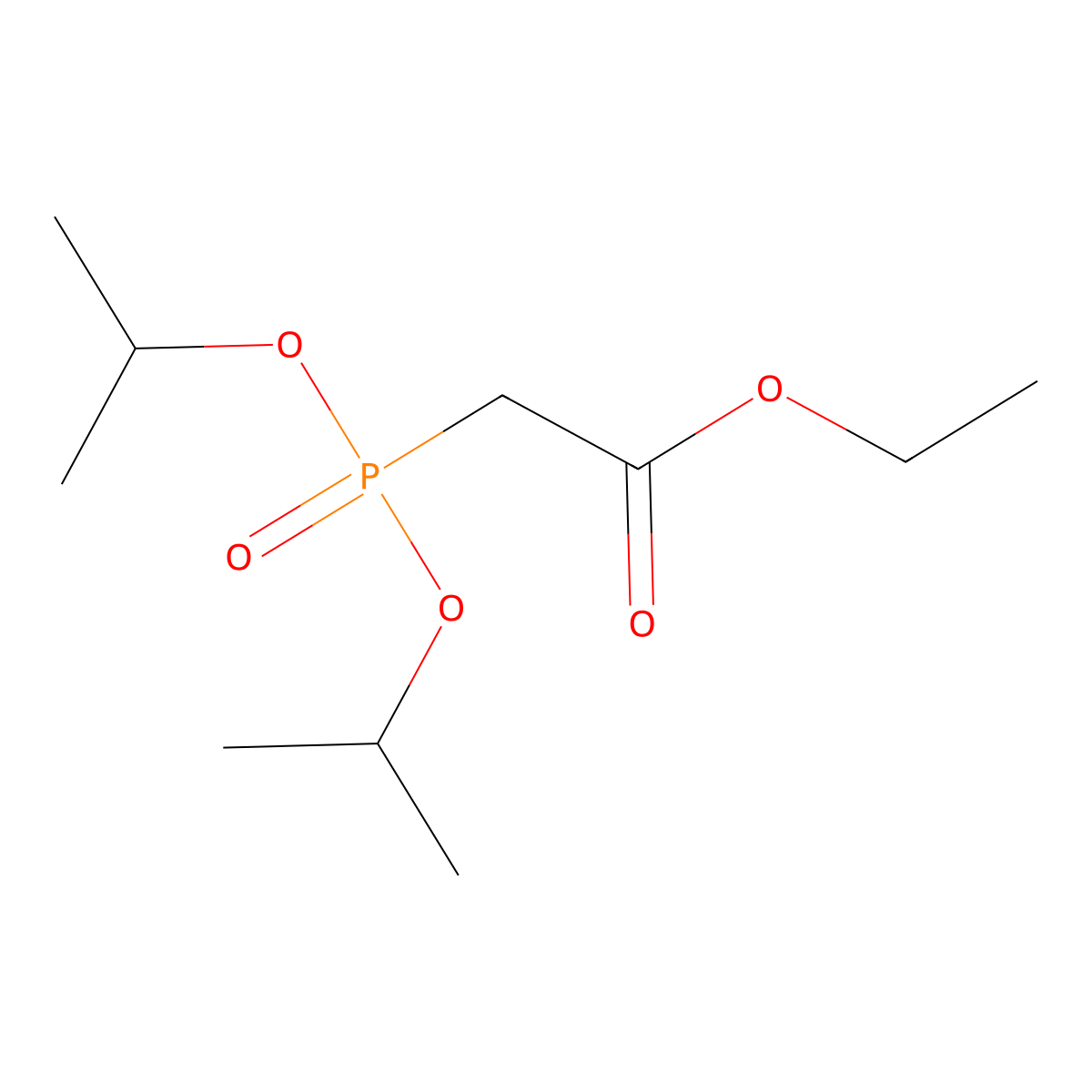 Diisopropyl (ethoxycarbonylmethyl)phosphonate molecular structure, CAS 24074-26-8