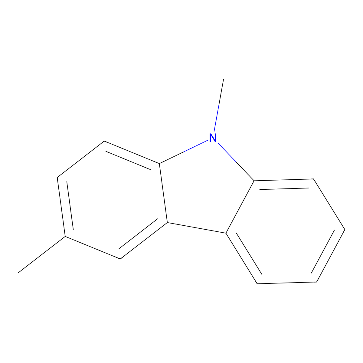 3,9-Dimethyl-9H-carbazole molecular structure, CAS 24075-48-7