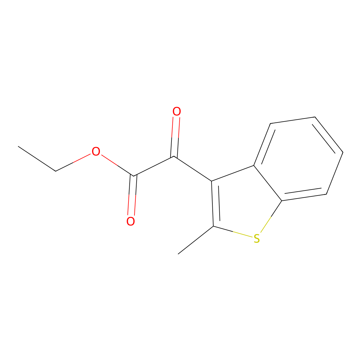 Ethyl 2-methyl-alpha-oxobenZo[b]thiophene-3-acetate molecular structure, CAS 2407518-07-2