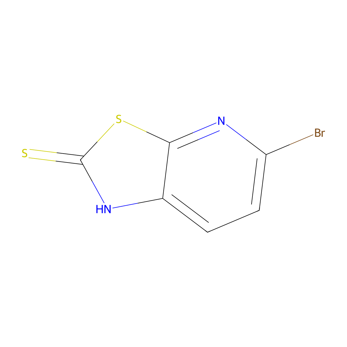 5-Bromothiazolo[5,4-b]pyridine-2(1H)-thione molecular structure, CAS 2407556-33-4