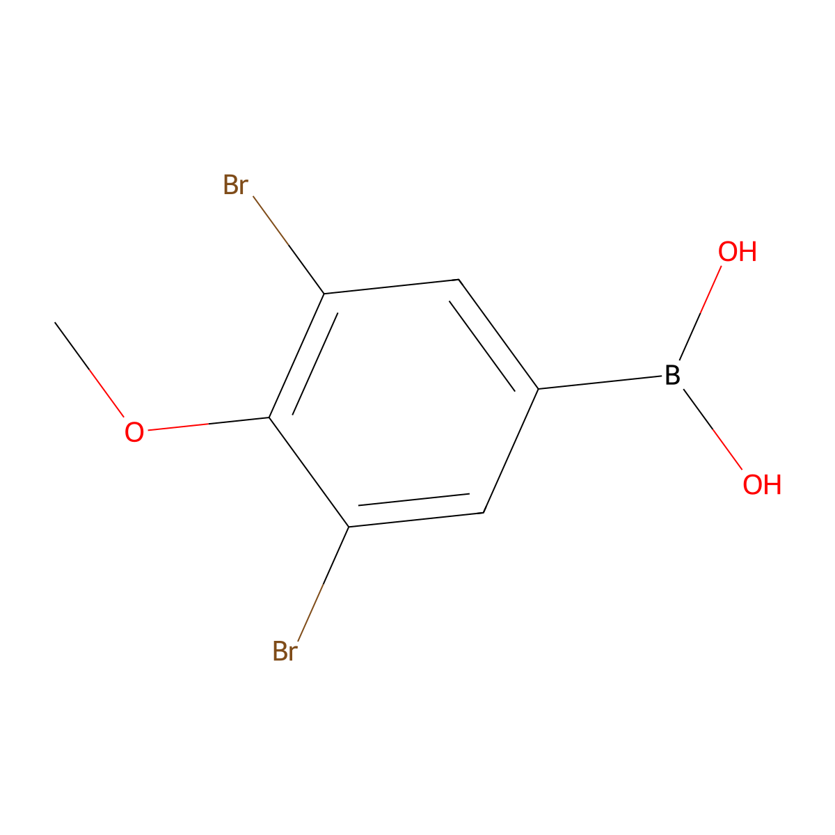 (3,5-Dibromo-4-methoxyphenyl)boronic acid molecular structure, CAS 2407626-90-6