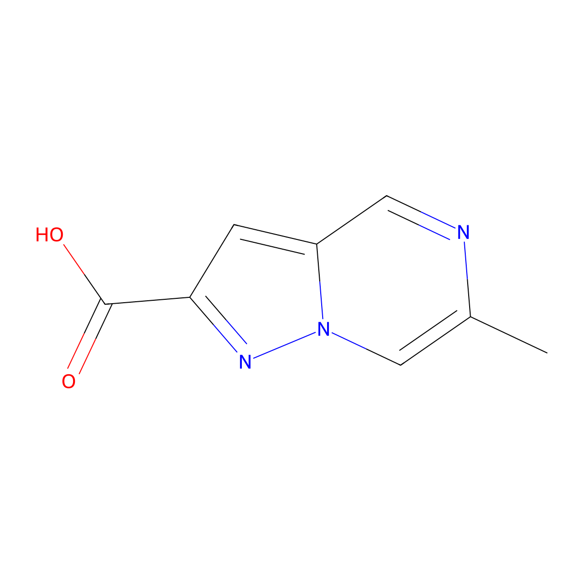 6-Methylpyrazolo[1,5-a]pyrazine-2-carboxylic acid molecular structure, CAS 2407726-42-3