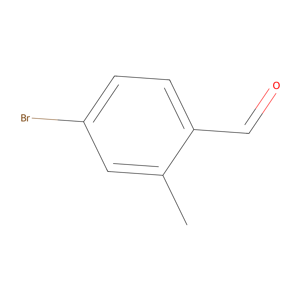 4-Bromo-2-methylbenzaldehyde molecular structure, CAS 24078-12-4