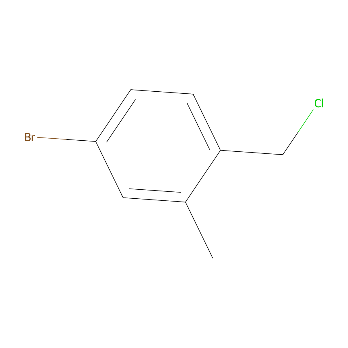 4-Bromo-1-(chloromethyl)-2-methylbenzene molecular structure, CAS 24078-15-7