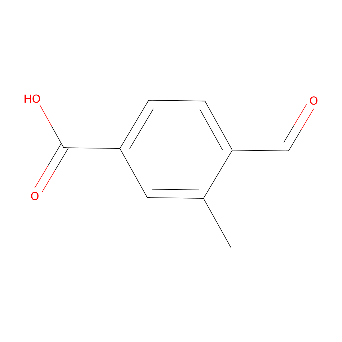 4-Formyl-3-methylbenzoic acid molecular structure, CAS 24078-23-7