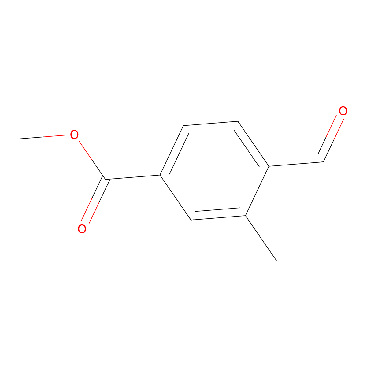 Methyl 4-formyl-3-methylbenzoate molecular structure, CAS 24078-24-8