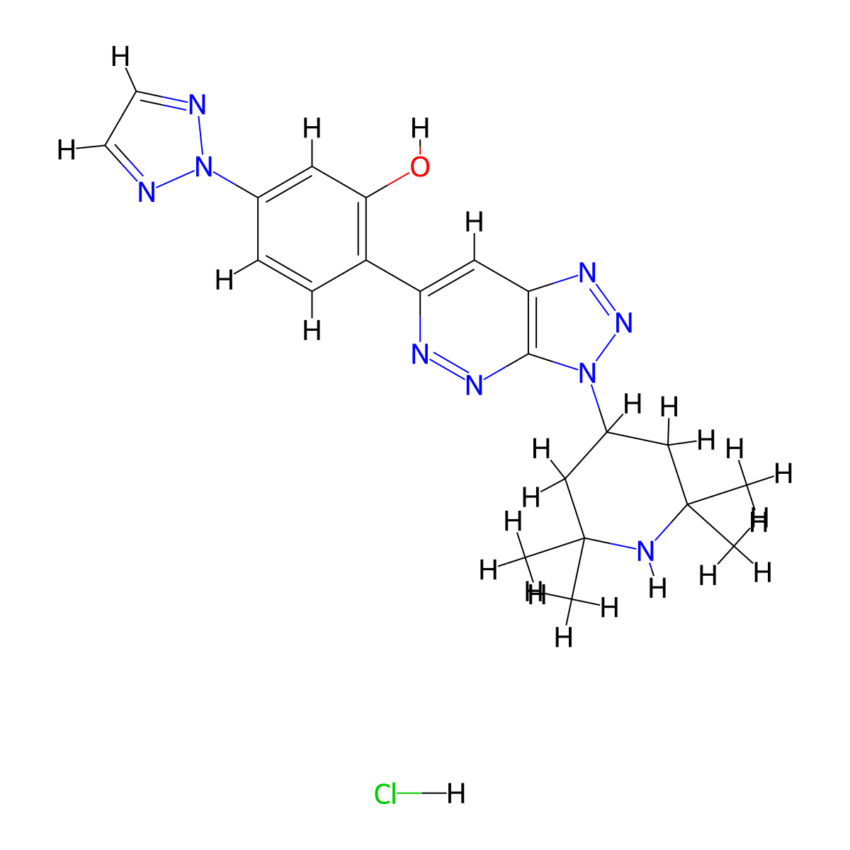 Votoplam hydrochloride molecular structure, CAS 2407851-28-7