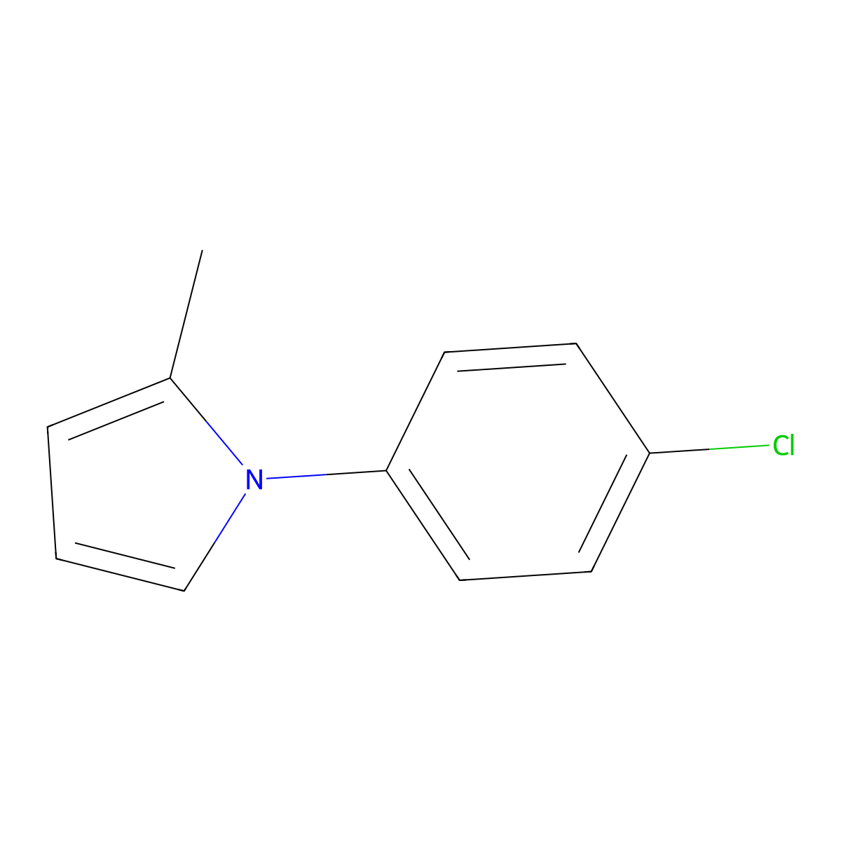1-(4-Chlorophenyl)-2-methylpyrrole molecular structure, CAS 2407872-57-3