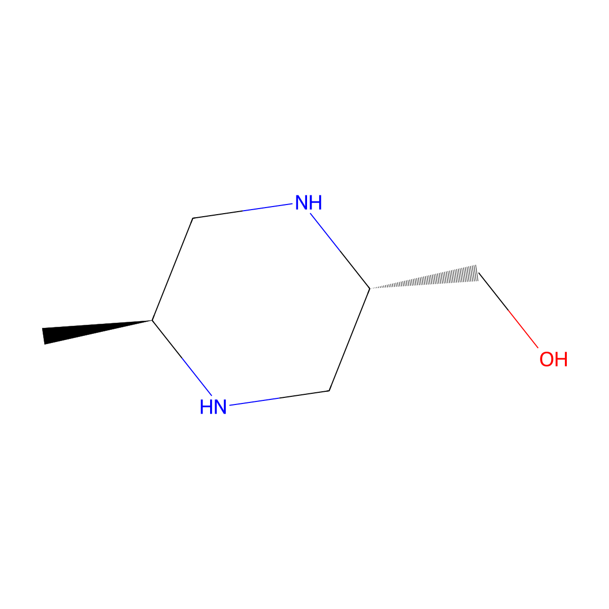 ((2S,5S)-5-methylpiperazin-2-yl)methanol molecular structure, CAS 2407907-32-6