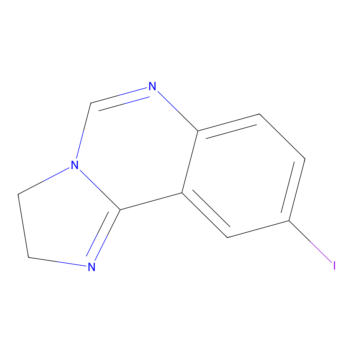 9-Iodo-2,3-dihydroimidazo[1,2-c]quinazoline molecular structure, CAS 2407943-76-2