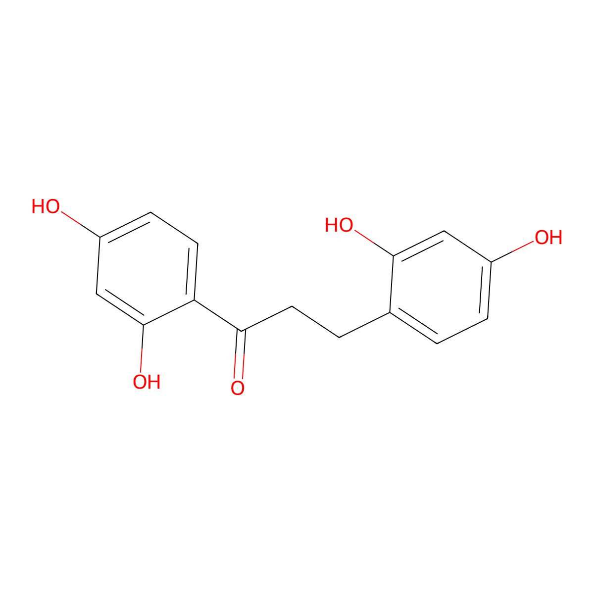 1,3-Bis(2,4-dihydroxyphenyl)propan-1-one molecular structure, CAS 240797-64-2