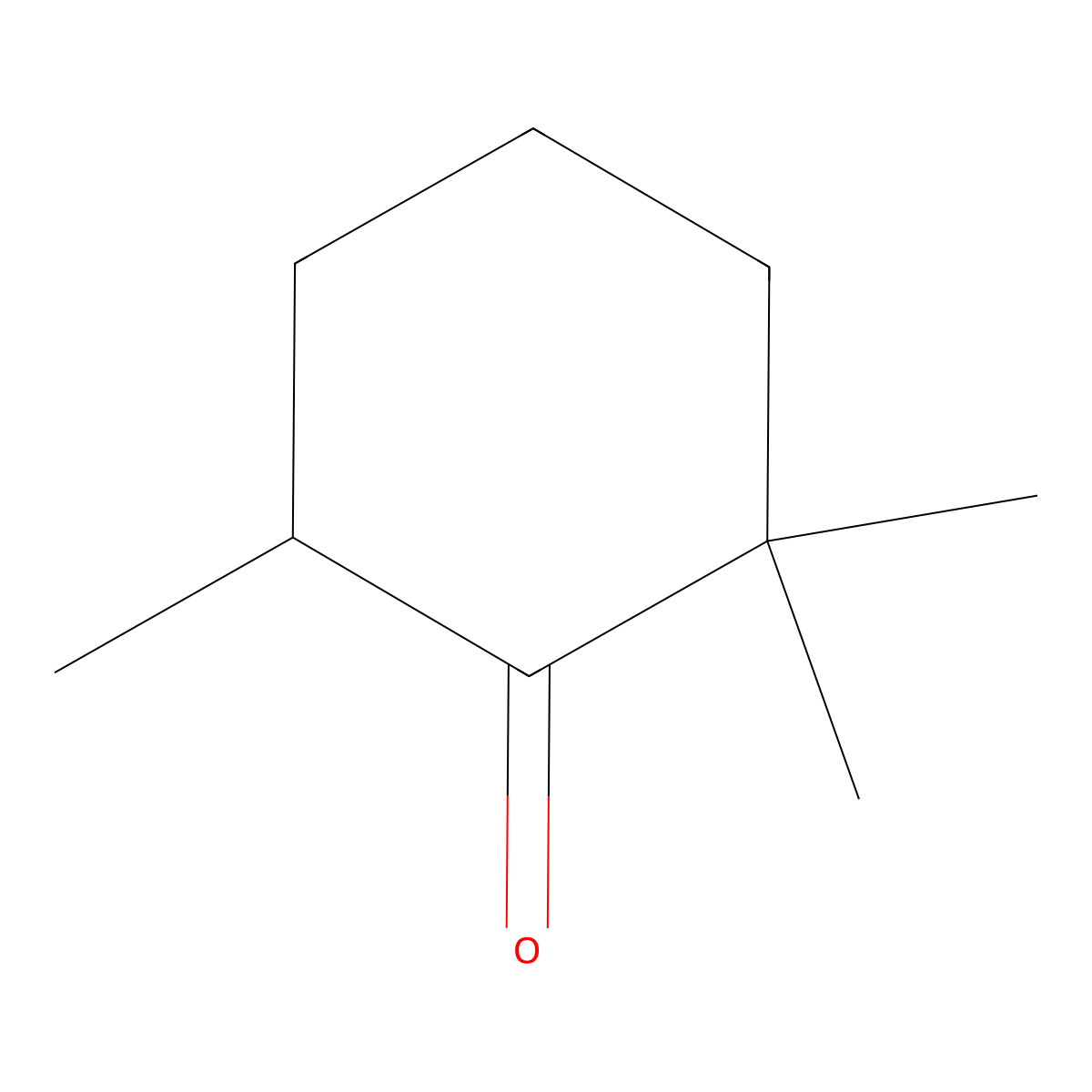 2,2,6-Trimethylcyclohexanone molecular structure, CAS 2408-37-9