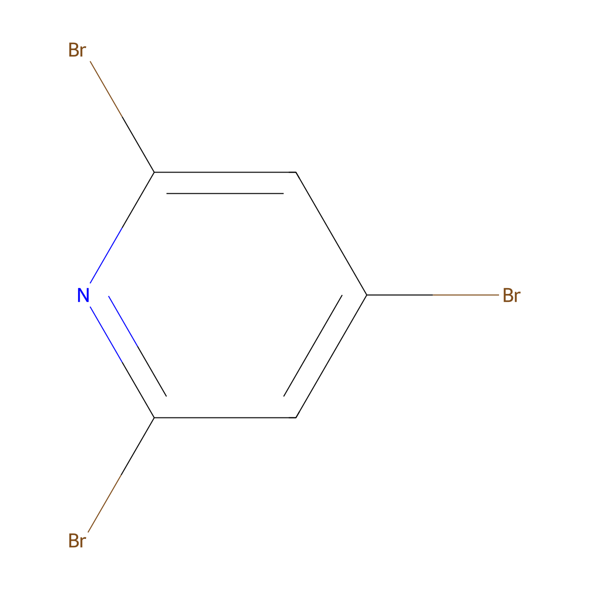 2,4,6-Tribromopyridine molecular structure, CAS 2408-70-0