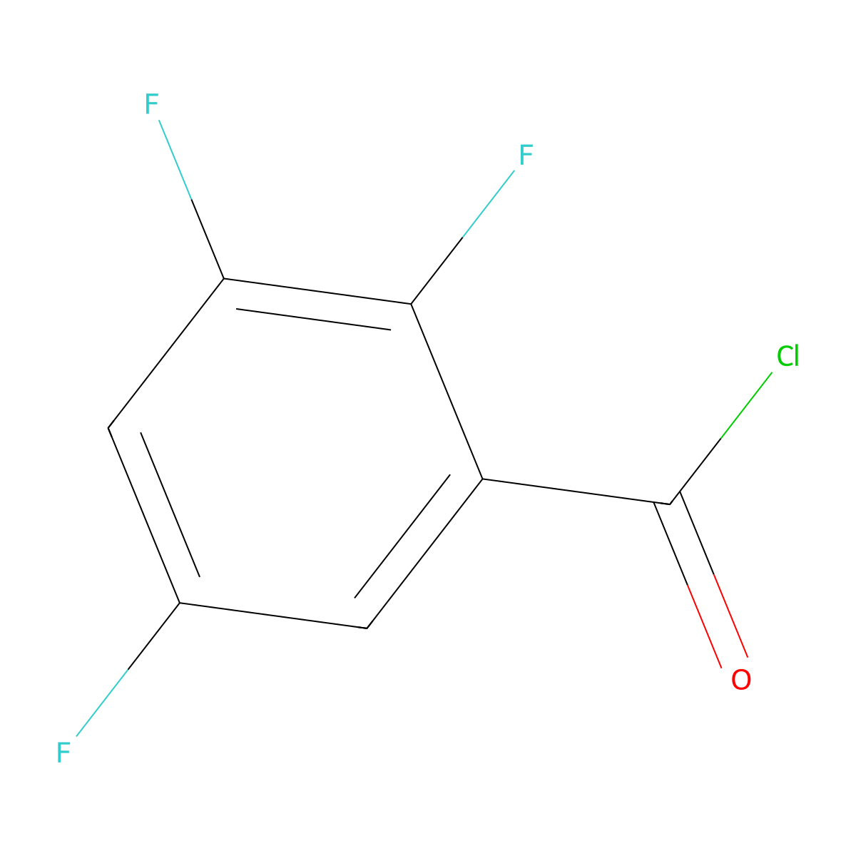 2,3,5-Trifluorobenzoyl chloride molecular structure, CAS 240800-48-0
