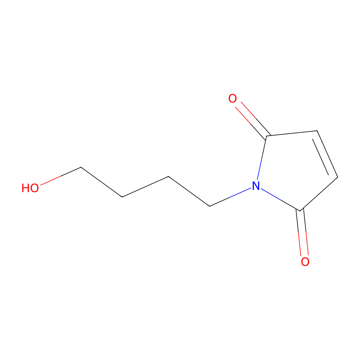 N-(4-Hydroxybutyl)maleimide molecular structure, CAS 240802-48-6