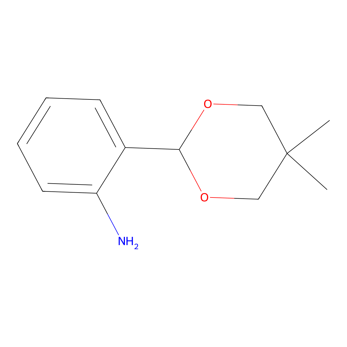 2-(5,5-Dimethyl-1,3-dioxan-2-yl)aniline molecular structure, CAS 240813-36-9