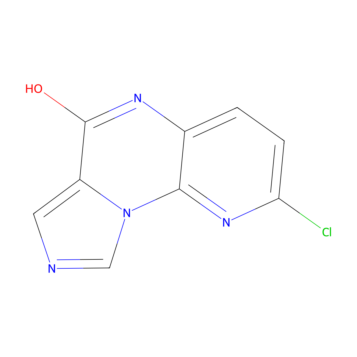 2-Chloroimidazo[1,5-a]pyrido[3,2-e]pyrazin-6(5H)-one molecular structure, CAS 240815-52-5
