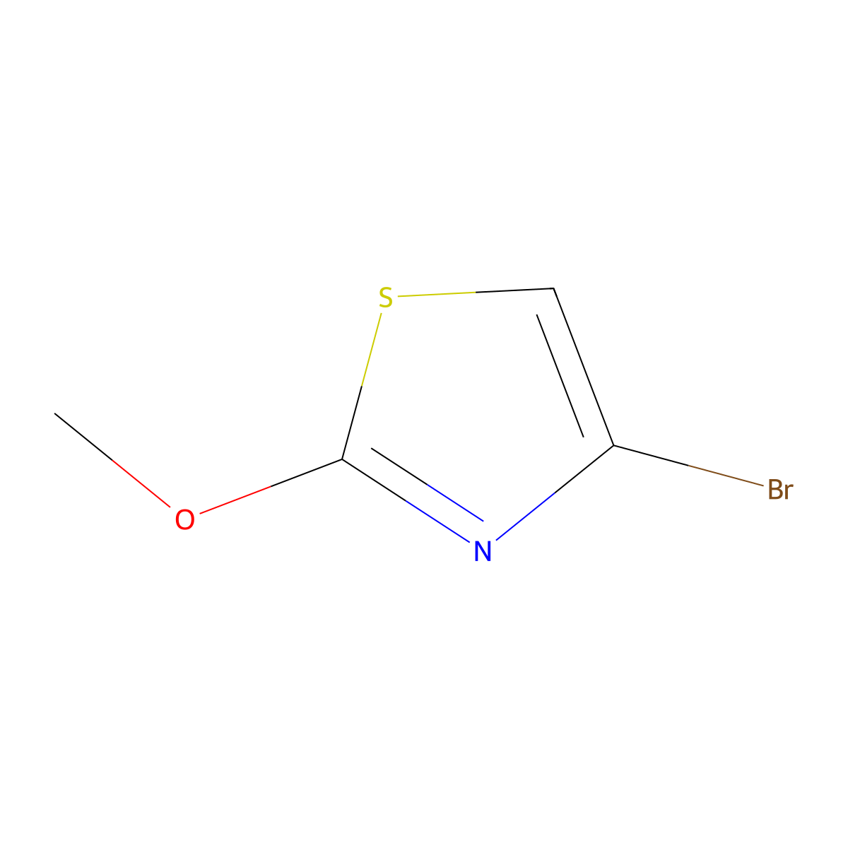 4-Bromo-2-methoxy-1,3-thiazole molecular structure, CAS 240816-35-7