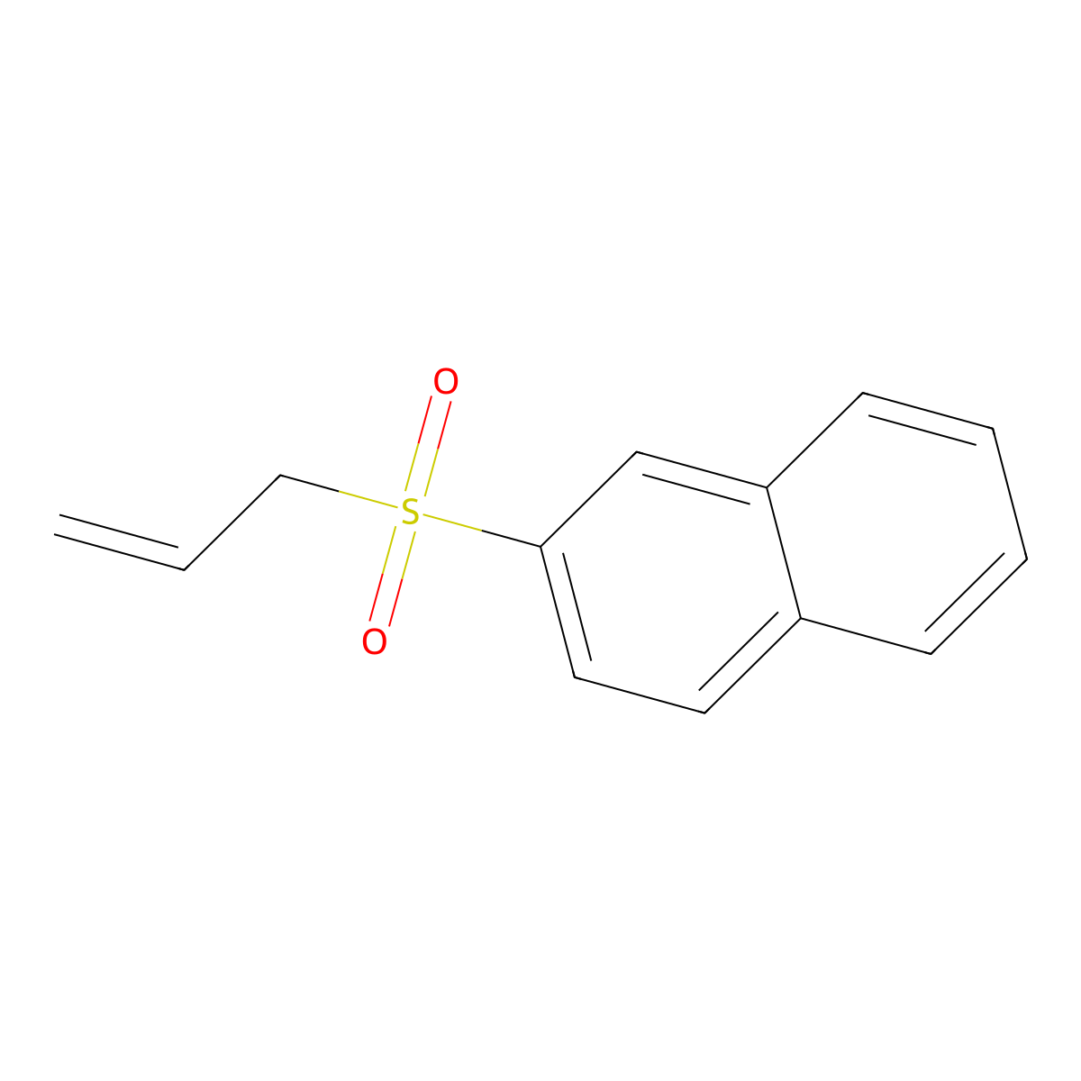 2-Prop-2-enylsulfonylnaphthalene molecular structure, CAS 24082-52-8