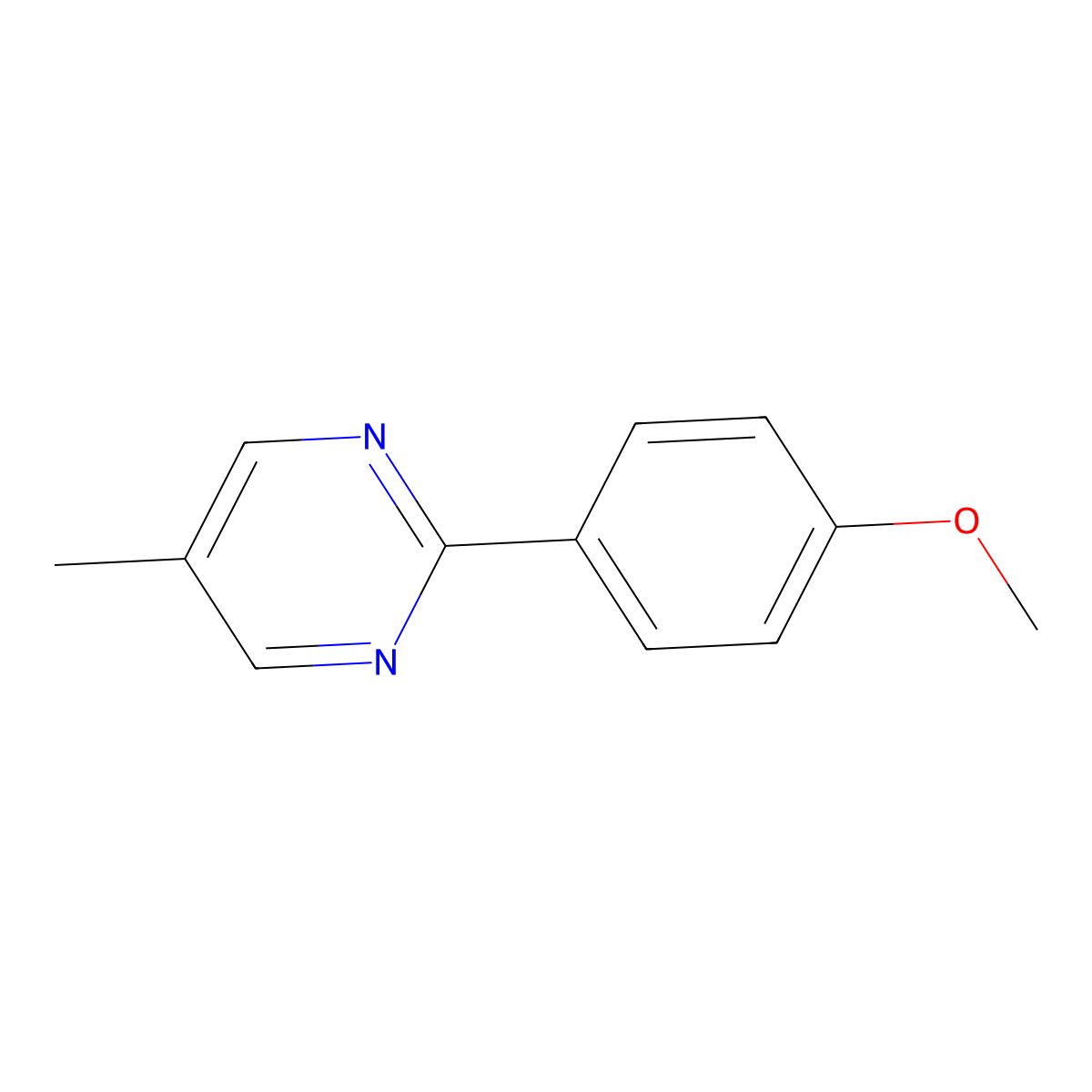 2-(4-Methoxyphenyl)-5-methylpyrimidine molecular structure, CAS 2408255-66-1