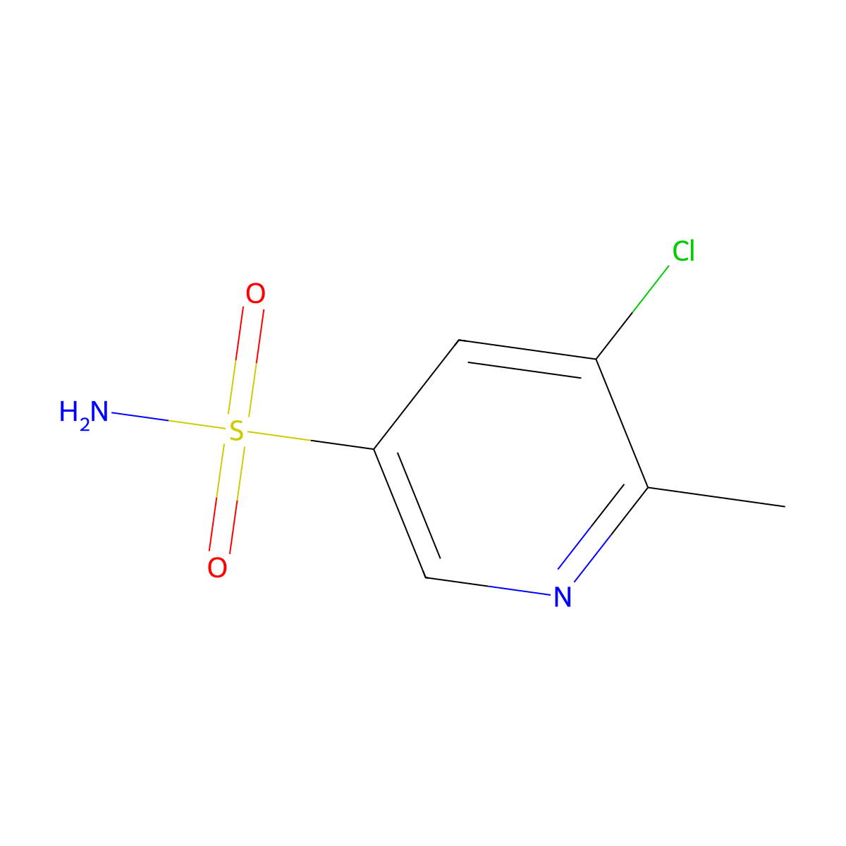 5-Chloro-6-methylpyridine-3-sulfonamide molecular structure, CAS 2408298-05-3