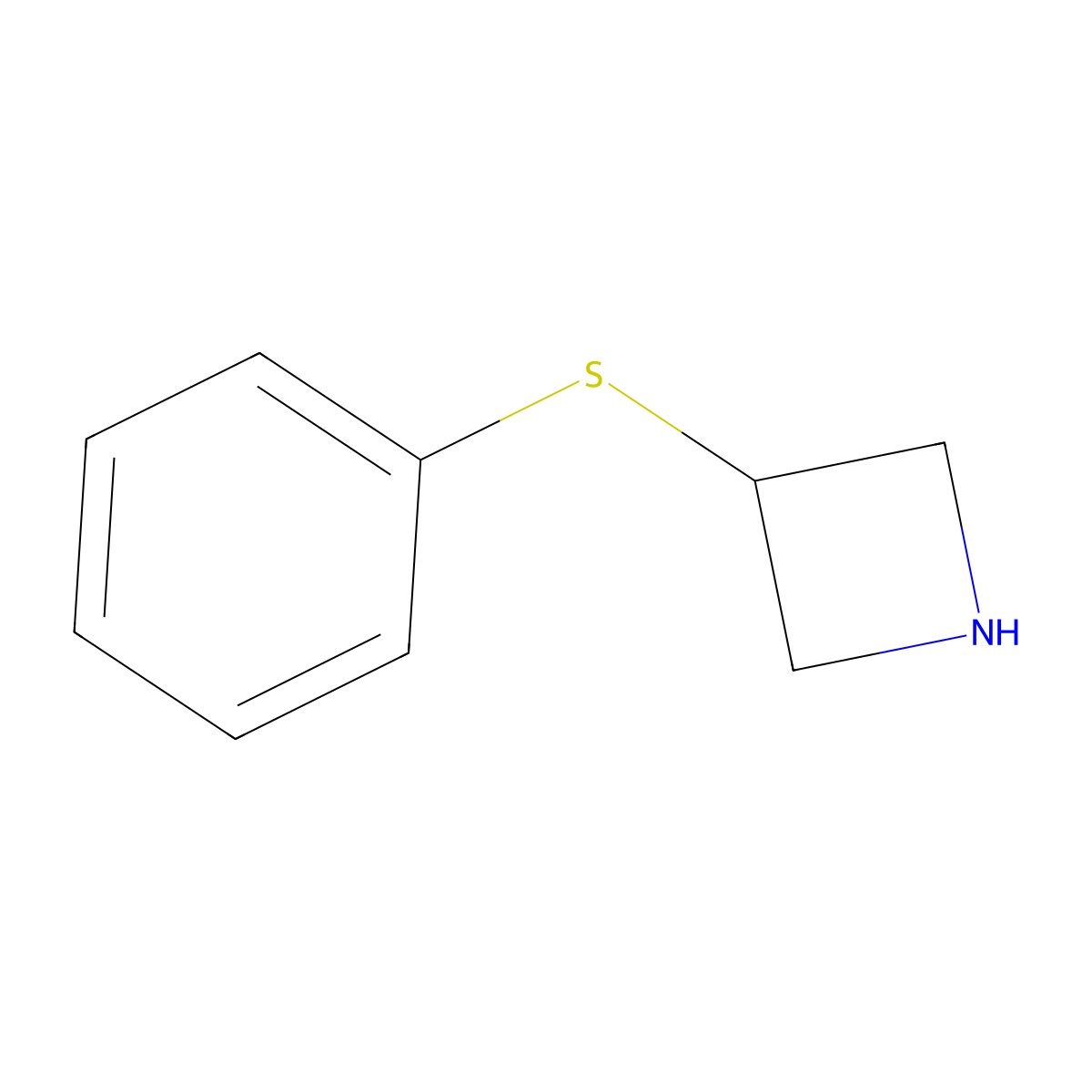 3-(Phenylthio)azetidine molecular structure, CAS 24083-65-6