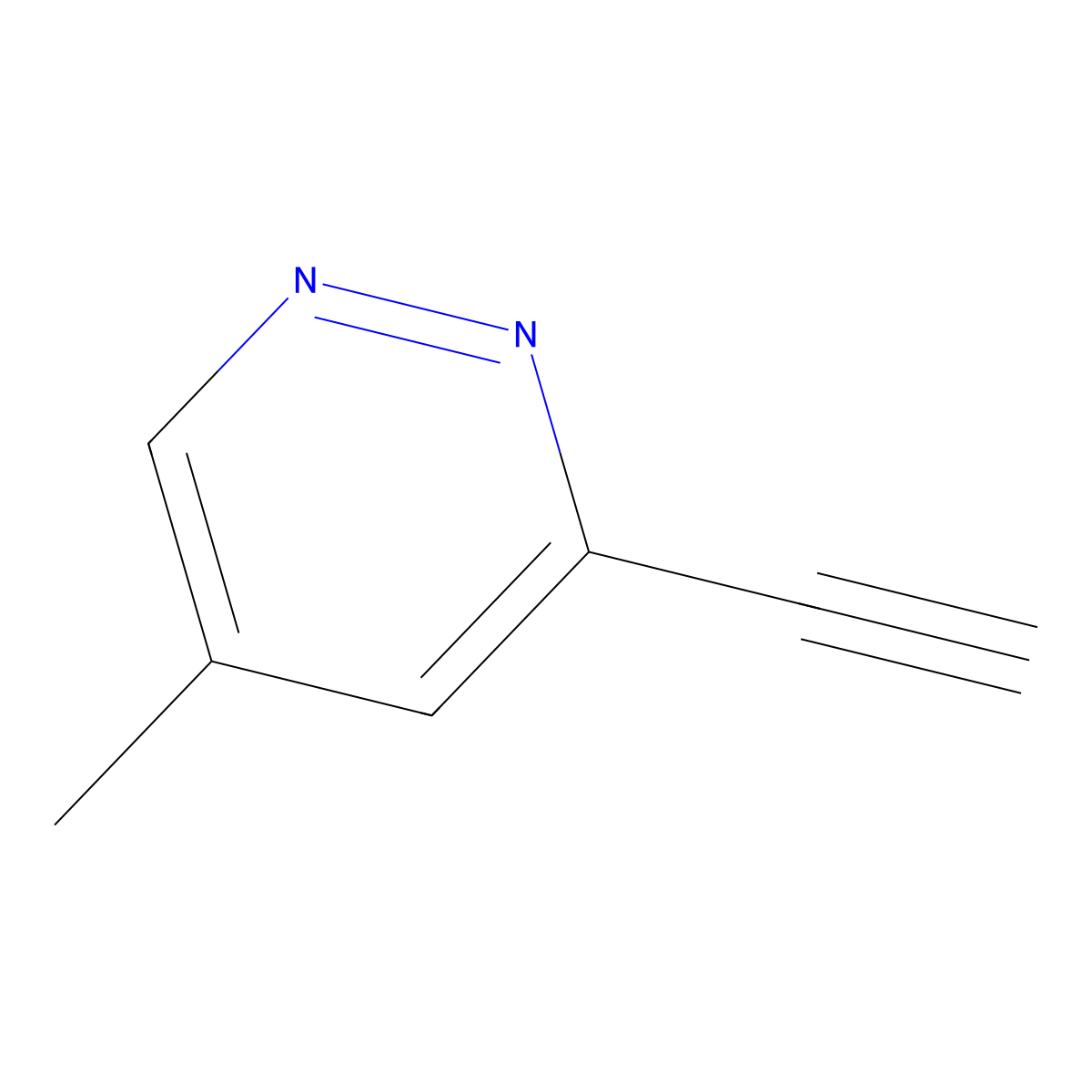 3-Ethynyl-5-methylpyridazine molecular structure, CAS 2408316-42-5