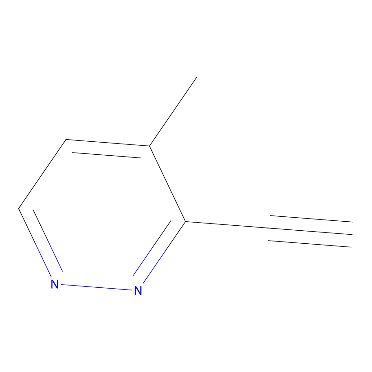 3-Ethynyl-4-methylpyridazine molecular structure, CAS 2408316-47-0