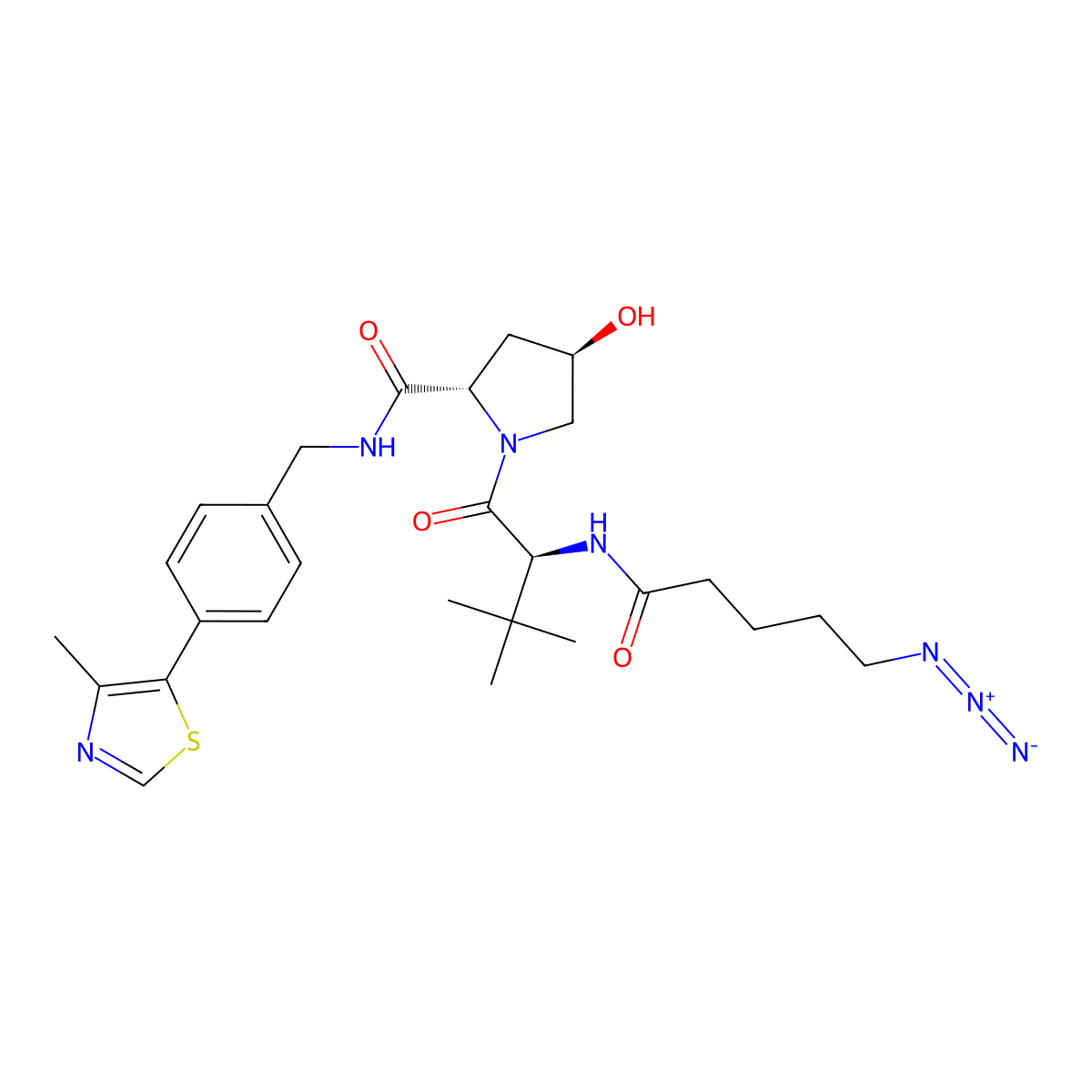 (S,R,S)-AHPC-CO-C4-azide molecular structure, CAS 2408342-13-0