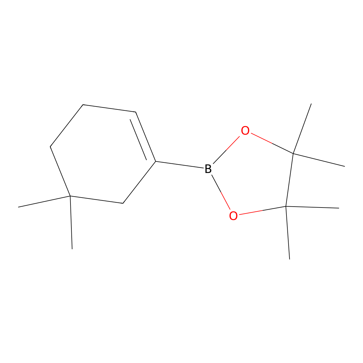 2-(5,5-Dimethylcyclohex-1-en-1-yl)-4,4,5,5-tetramethyl-1,3,2-dioxaborolane molecular structure, CAS 2408390-58-7