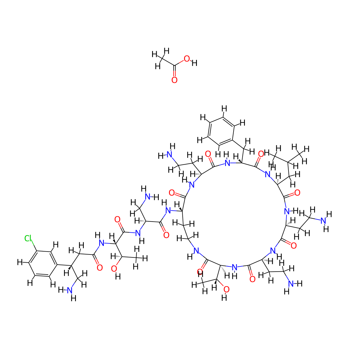 SPR206 acetate molecular structure, CAS 2408422-41-1