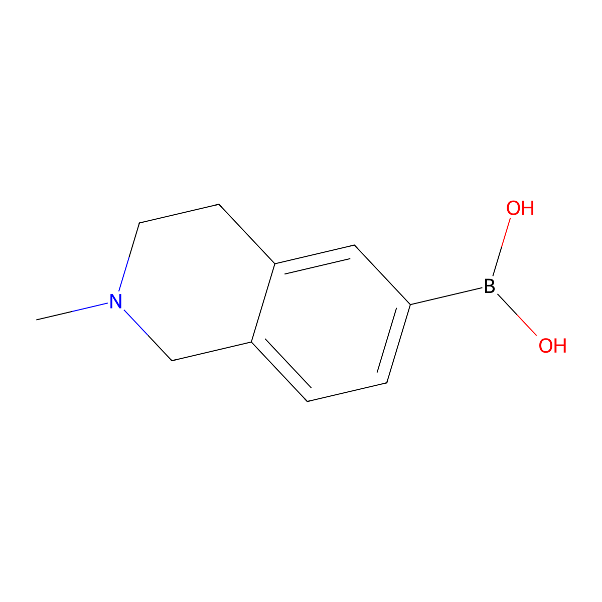 2-Methyl-1,2,3,4-tetrahydro-isoquinoline-6-boronic acid molecular structure, CAS 2408428-29-3