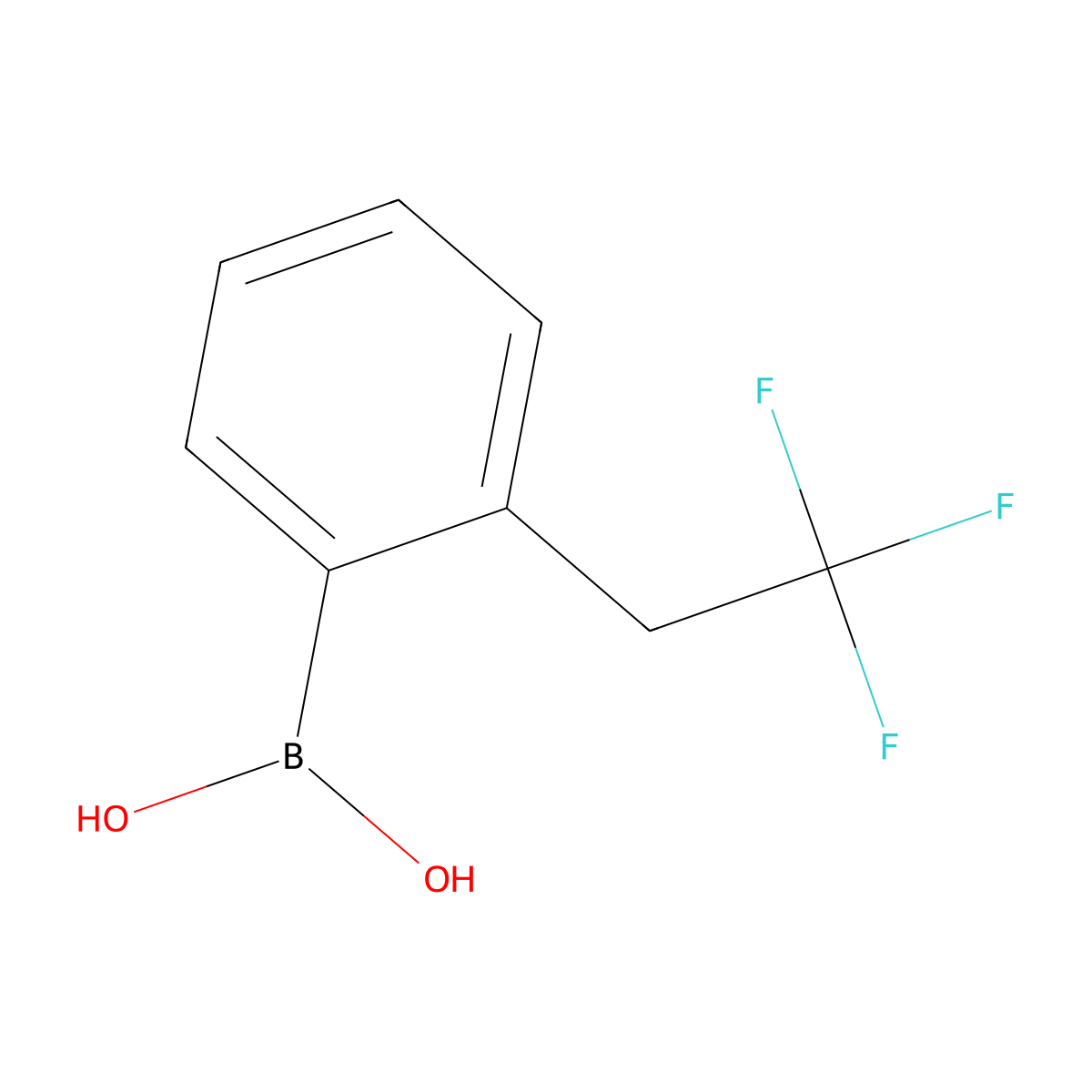 (2-(2,2,2-Trifluoroethyl)phenyl)boronic acid molecular structure, CAS 2408428-32-8