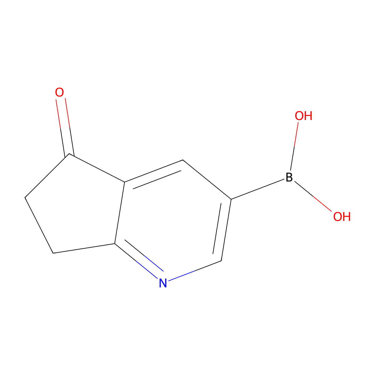 5-Oxo-6,7-dihydro-5H-[1]pyrindine-3-boronic acid molecular structure, CAS 2408429-73-0