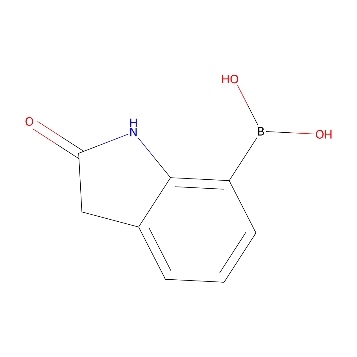 2-Oxindole-7-boronic acid molecular structure, CAS 2408429-81-0