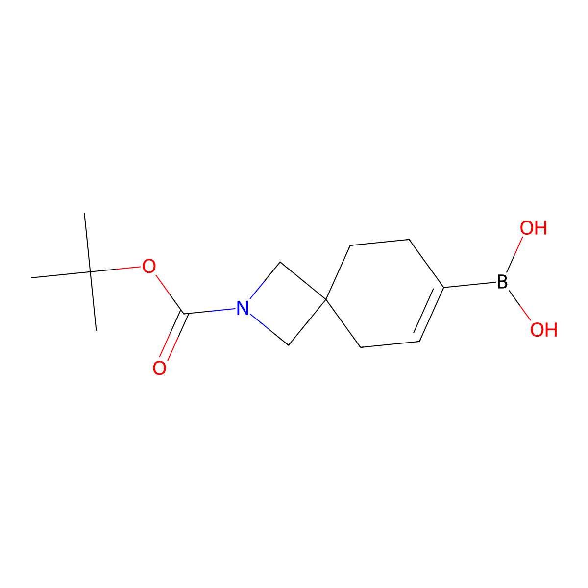 2-Boc-2-Aza-spiro[3.5]non-6-ene-7-boronic acid molecular structure, CAS 2408429-84-3