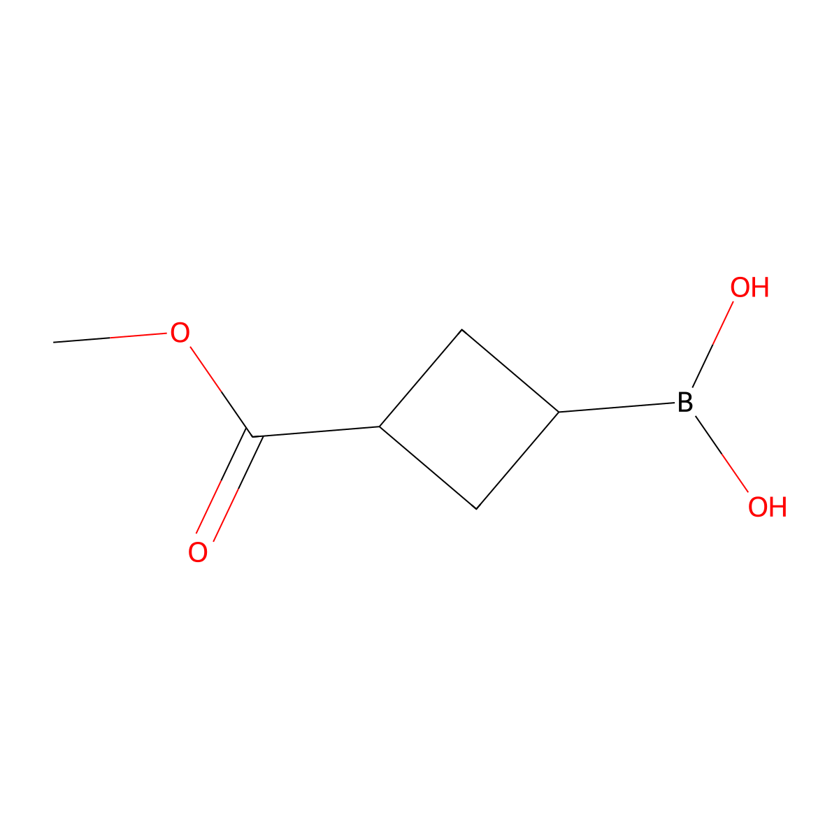 3-Methoxycarbonyl-cyclobutane-boronic acid molecular structure, CAS 2408430-00-0