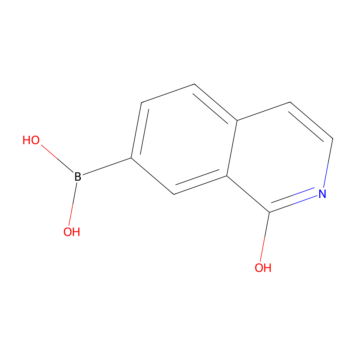 1-Hydroxyisoquinoline-7-boronic acid molecular structure, CAS 2408430-06-6
