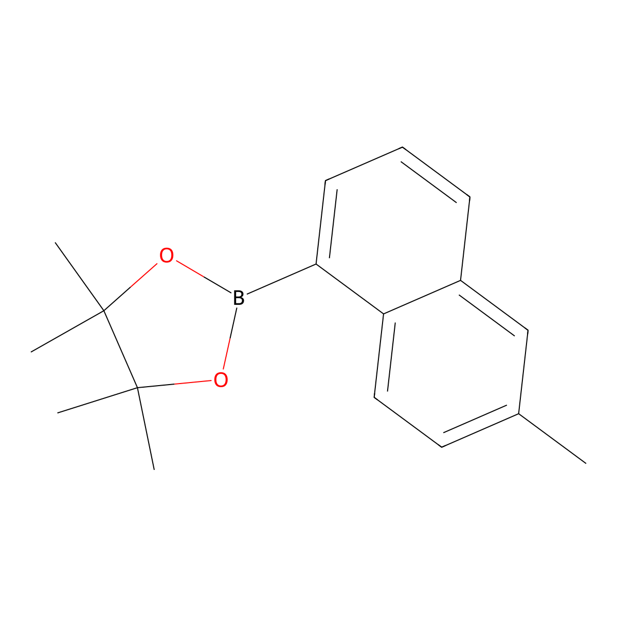 4,4,5,5-Tetramethyl-2-(6-methyl-naphthalen-1-yl)-[1,3,2]dioxaborolane molecular structure, CAS 2408430-14-6