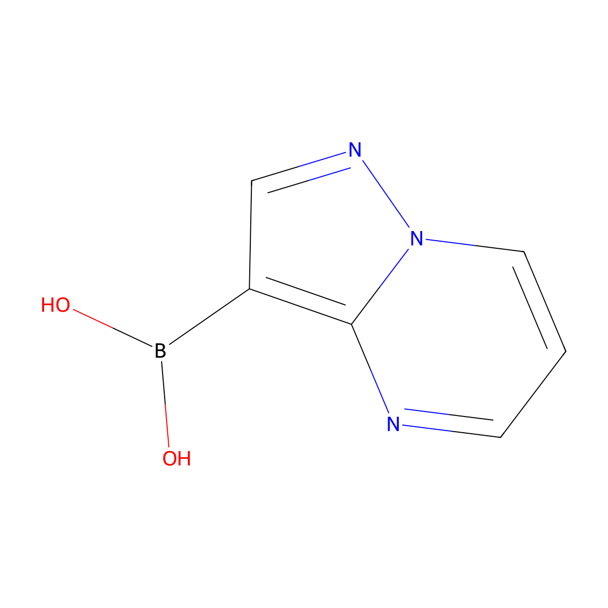 Pyrazolo[1,5-a]pyrimidine-3-boronic acid molecular structure, CAS 2408430-24-8