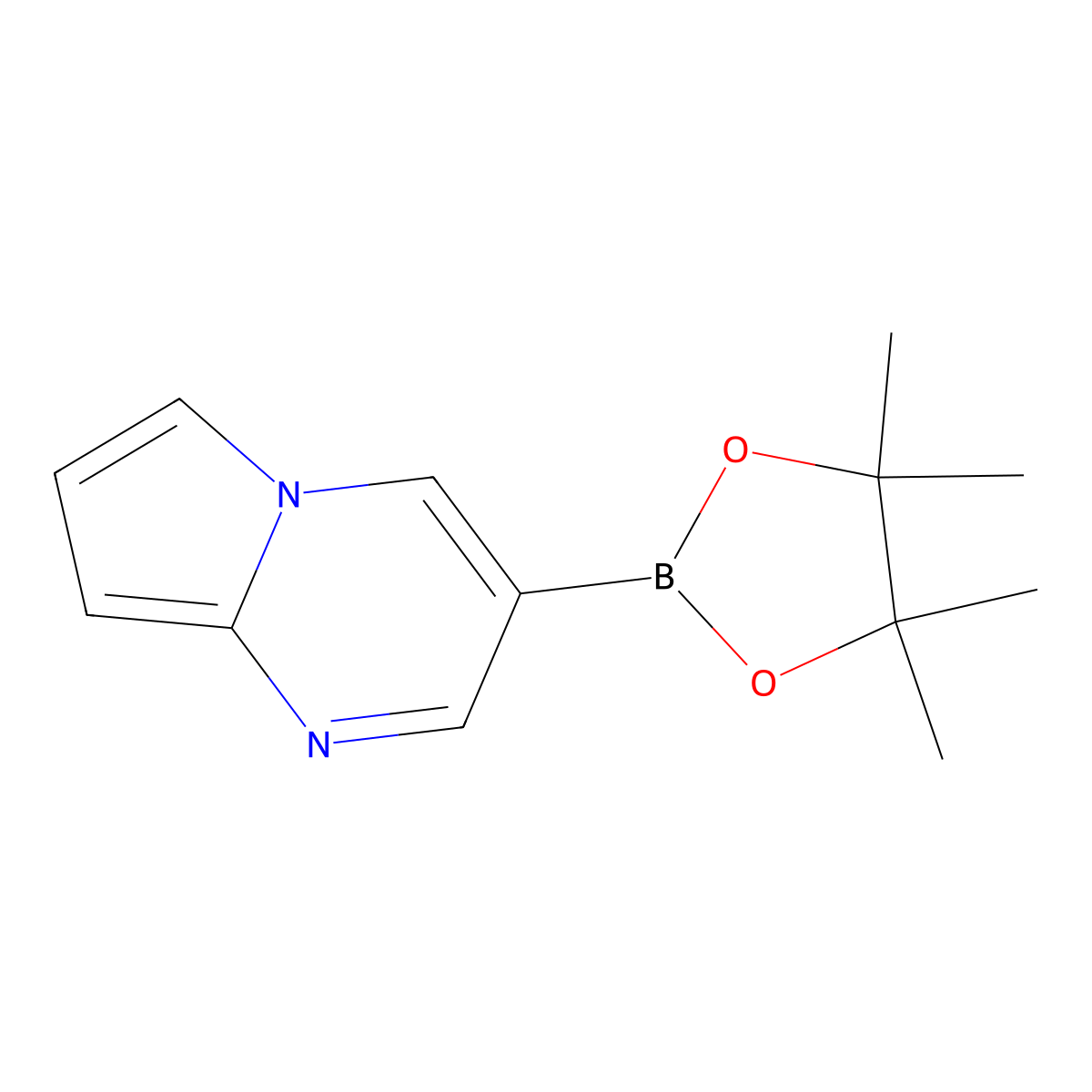 3-(4,4,5,5-Tetramethyl-1,3,2-dioxaborolan-2-yl)pyrrolo[1,2-a]pyrimidine molecular structure, CAS 2408430-26-0
