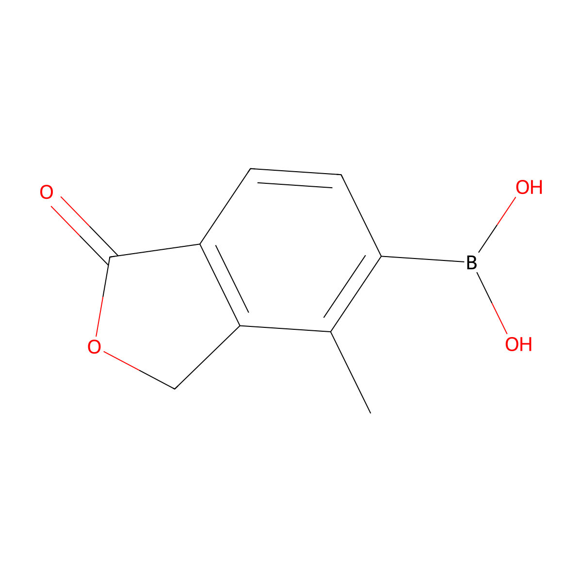 4-Methyl-5-borono-3H-isobenzofuran-1-one molecular structure, CAS 2408430-42-0
