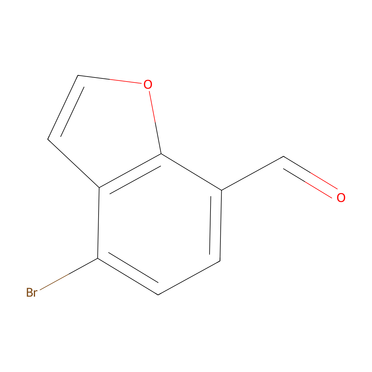 4-Bromobenzofuran-7-carbaldehyde molecular structure, CAS 2408593-28-0