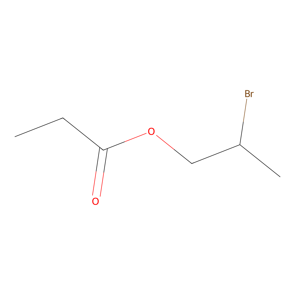 2-Bromopropyl propanoate molecular structure, CAS 24086-77-9