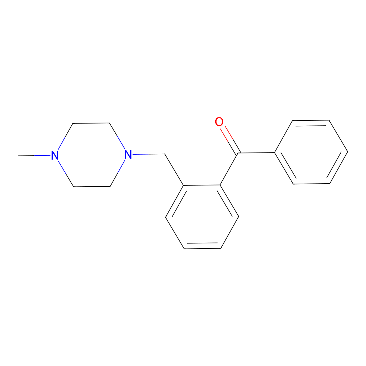 2-(4-Methylpiperazinomethyl)benzophenone molecular structure, CAS 24088-65-1