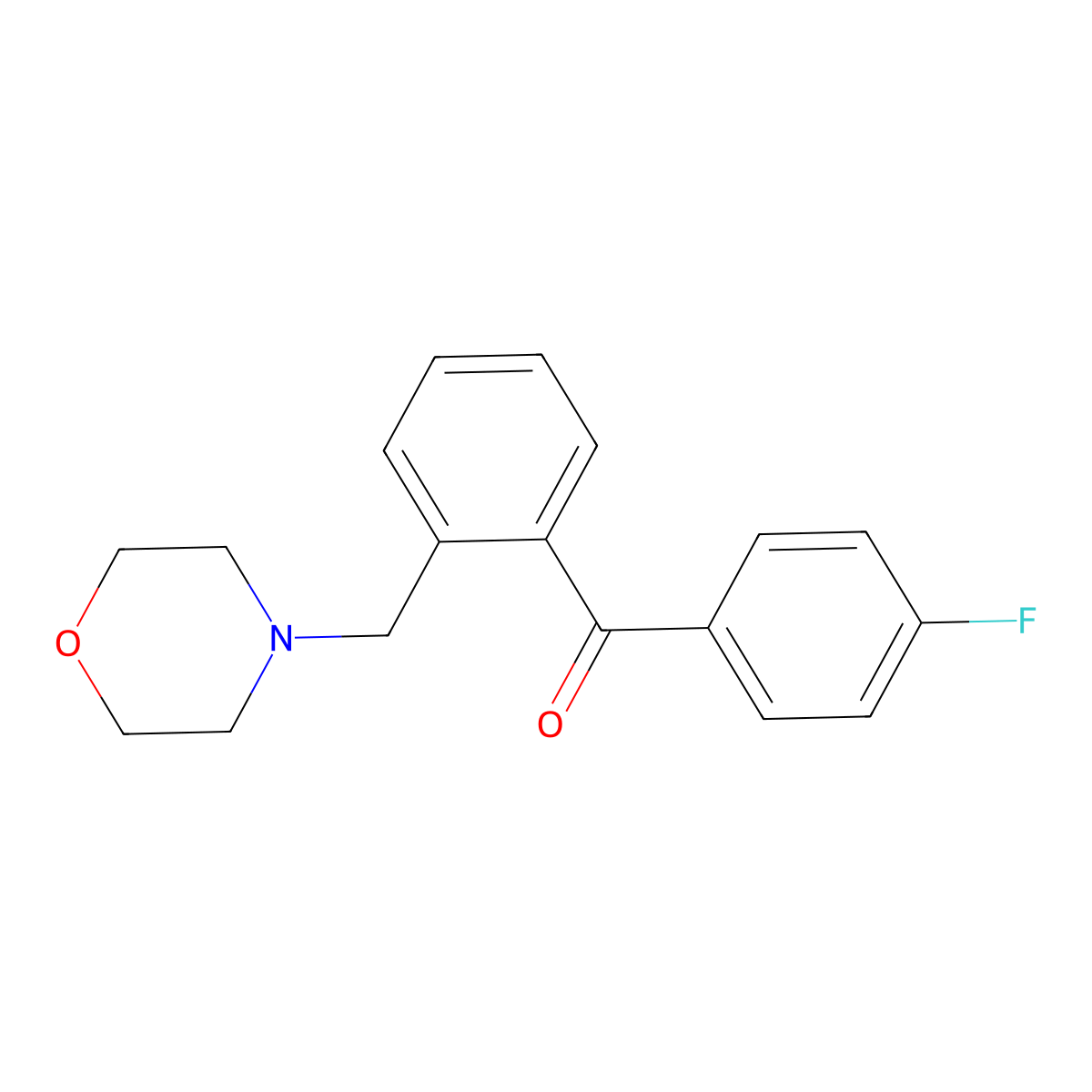 4'-Fluoro-2-morpholinomethylbenzophenone molecular structure, CAS 24088-68-4