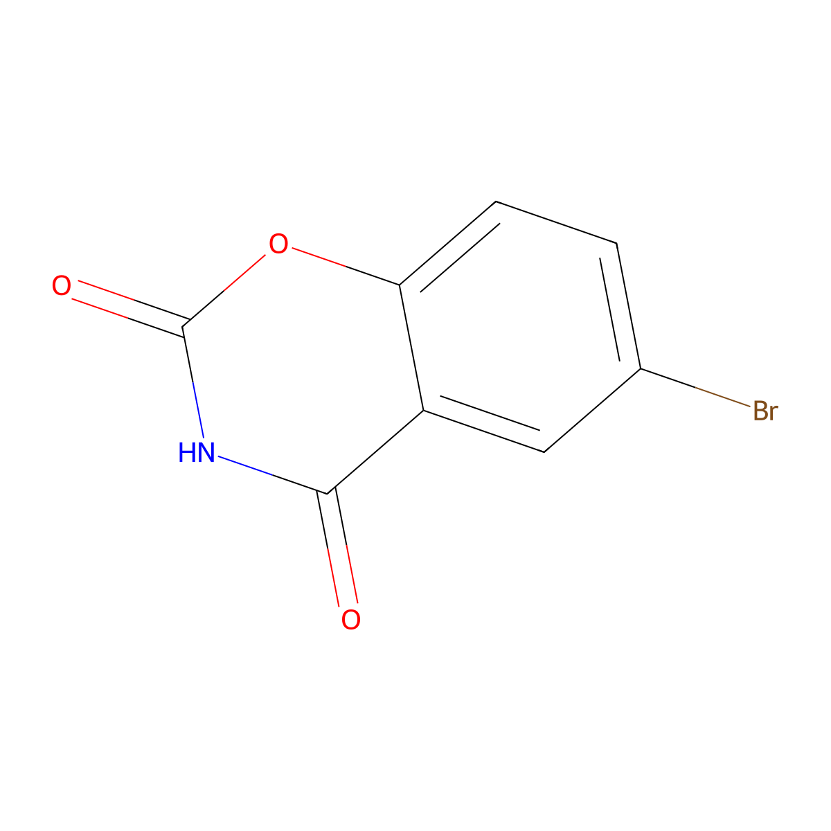 6-Bromo-2H-benzo[e][1,3]oxazine-2,4(3H)-dione molecular structure, CAS 24088-82-2