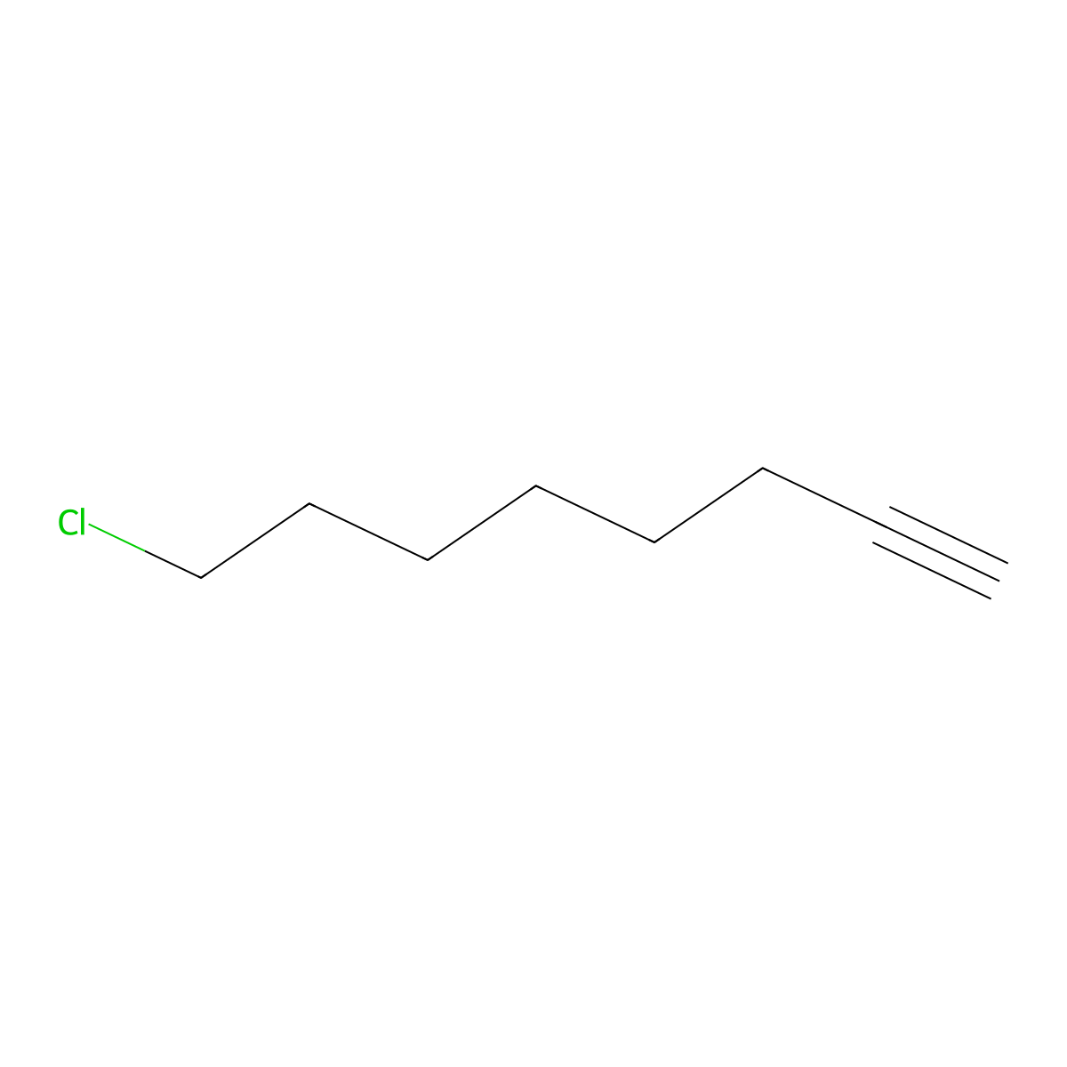 1-Octyne, 8-chloro- molecular structure, CAS 24088-97-9